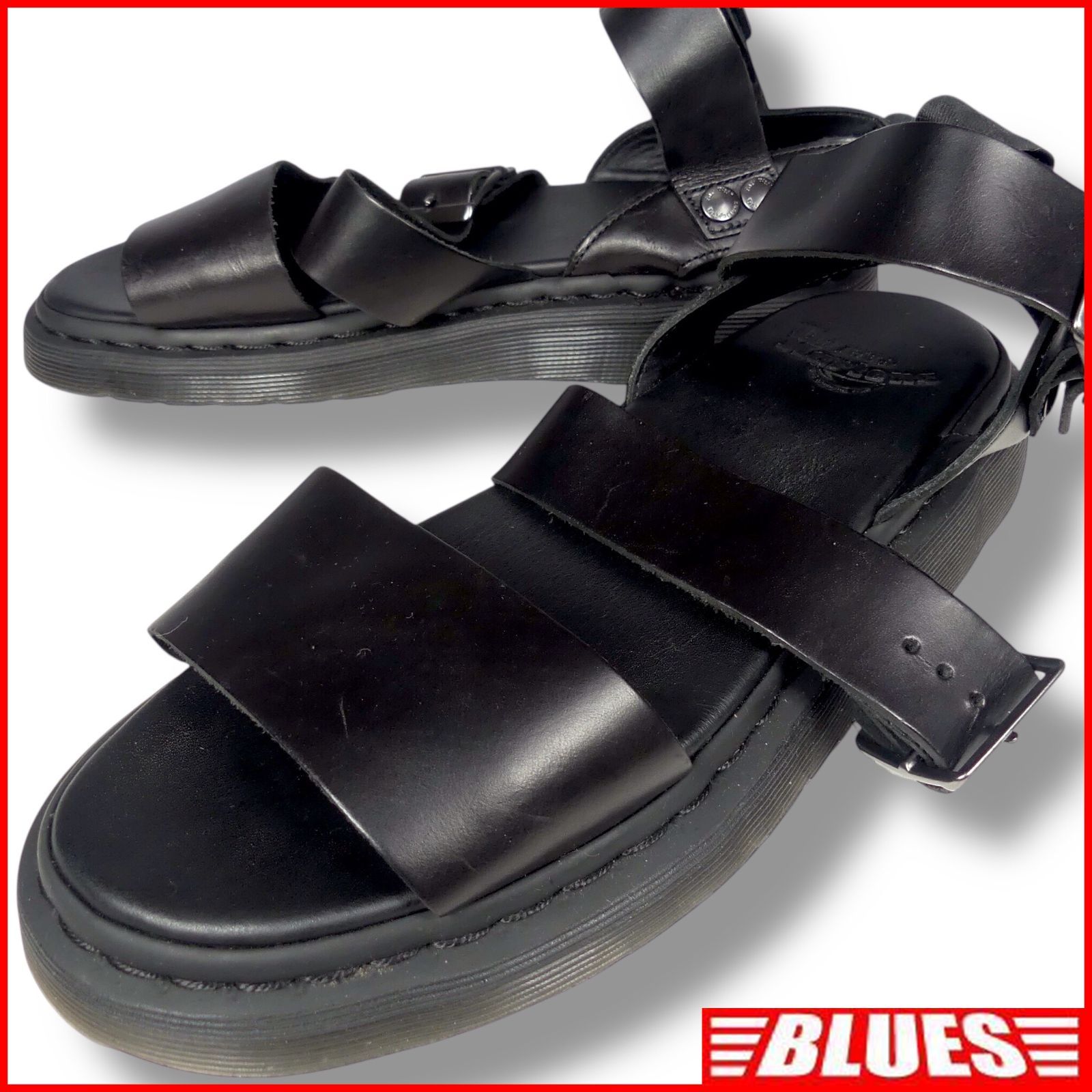 Dr.Martens ドクターマーチン GRYPHON グリフォン サンダル 27 本革 黒 