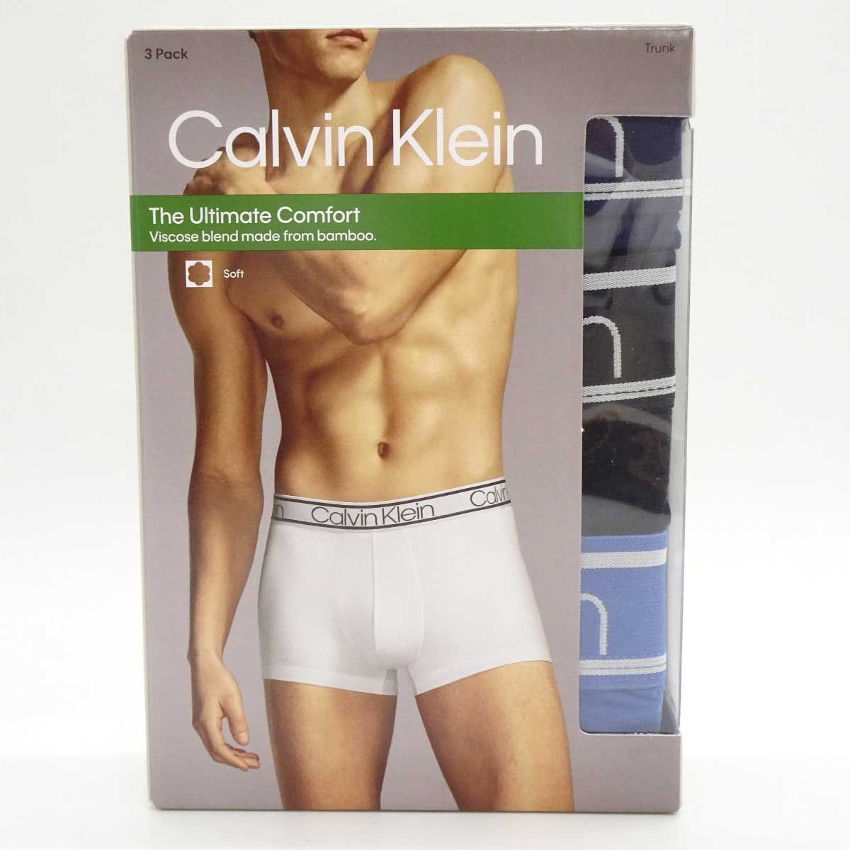 【未使用】[3枚組] カルバンクライン CK THE ULTIMATE COMFORT バンブー クラシックフィット ボクサーパンツ ボクサーブリーフ アンダーウェア 下着 M NP2261O-FJF メンズ Calvin Klein