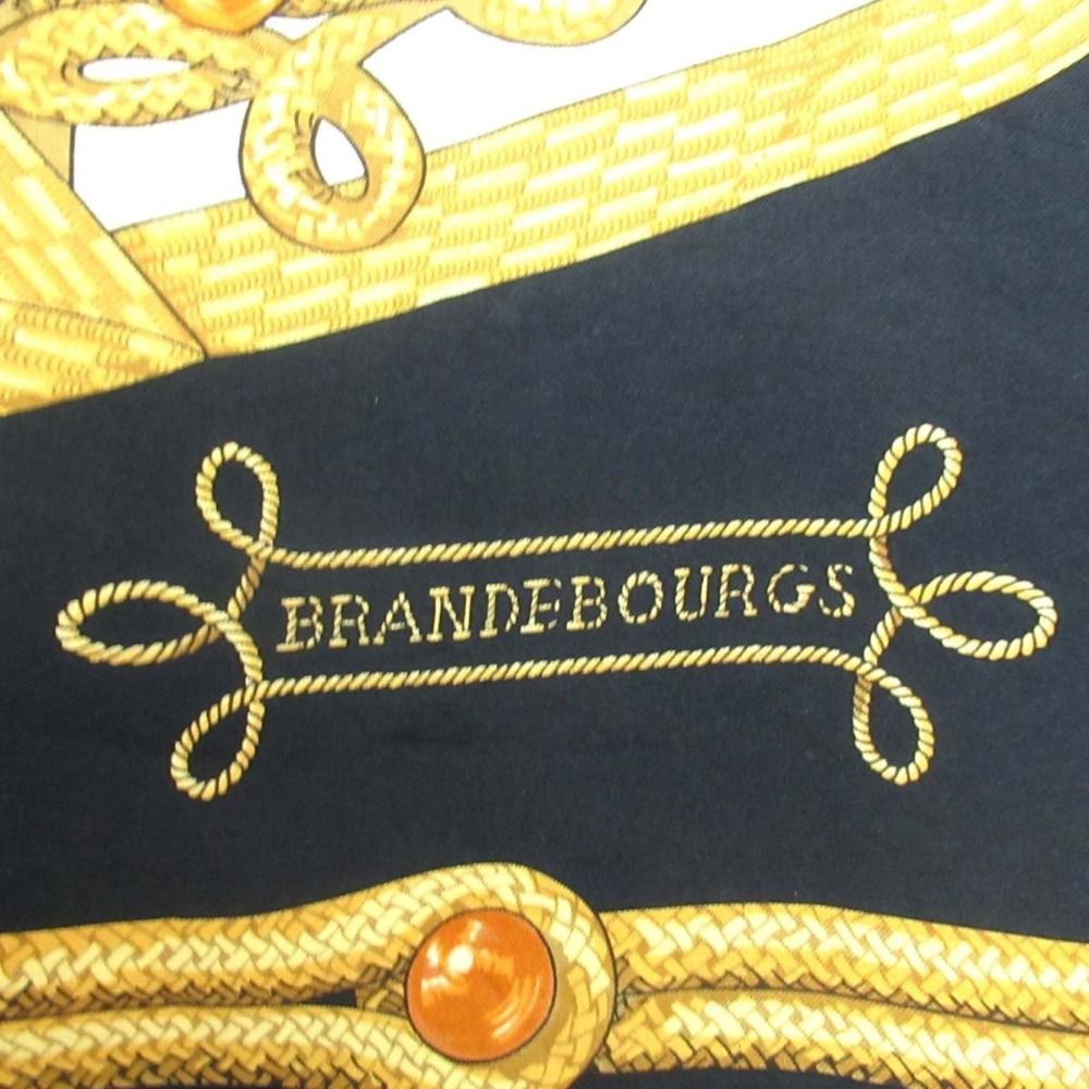 HERMES エルメス カレ90 BRANDEBOURGS ブランデンブルク飾り シルク100  