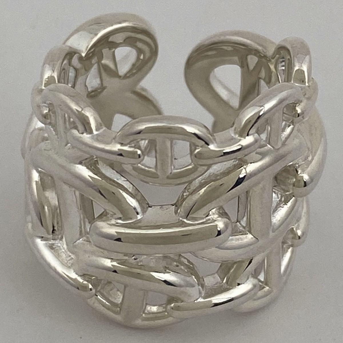 (美品) Hemes シェーヌダンク アンシェネPM サイズ49 エルメス シェーヌダンクル アンシェネ PM 8号 シルバー925 エルメス