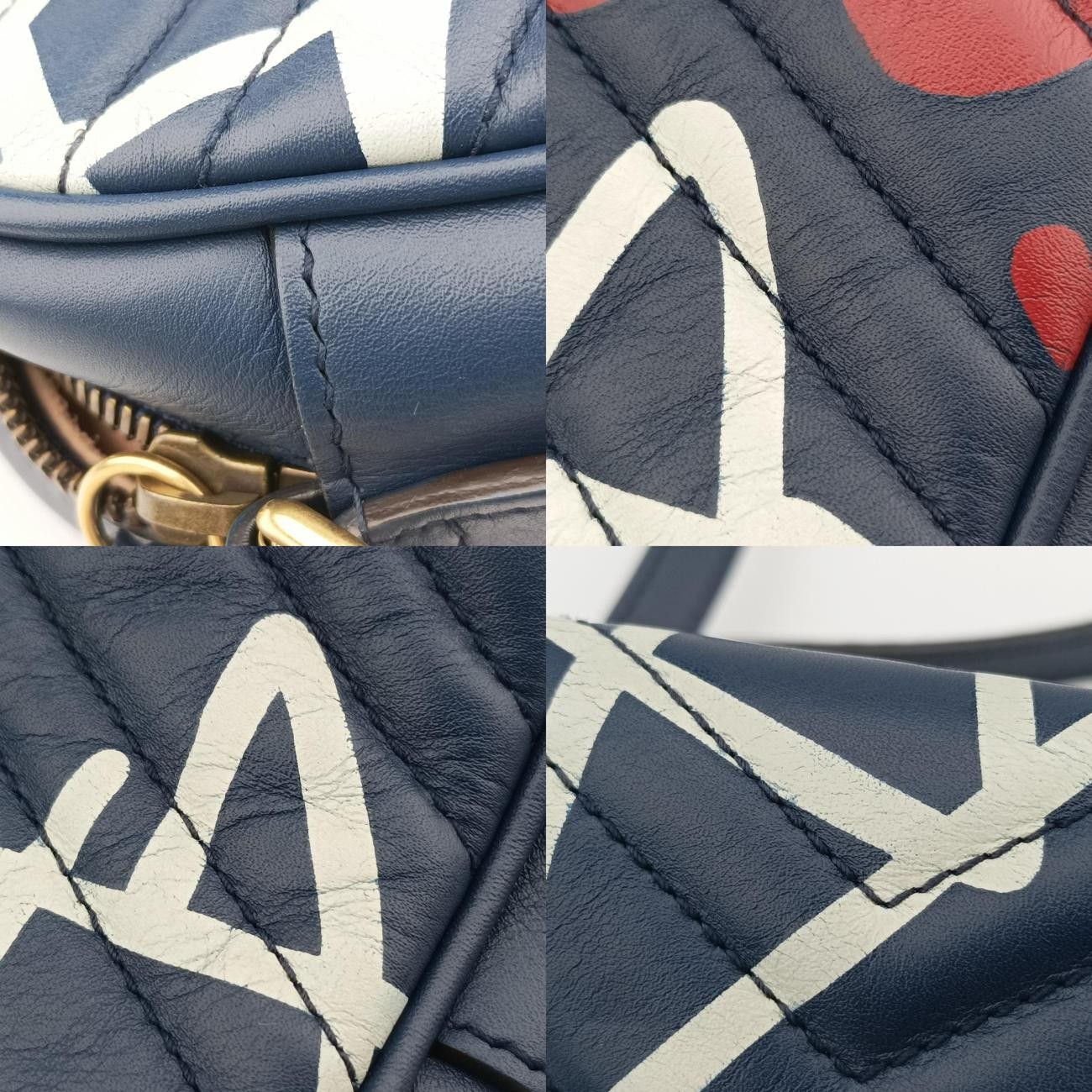 グッチGucciGGマーモントブルーレザー447632F020853260