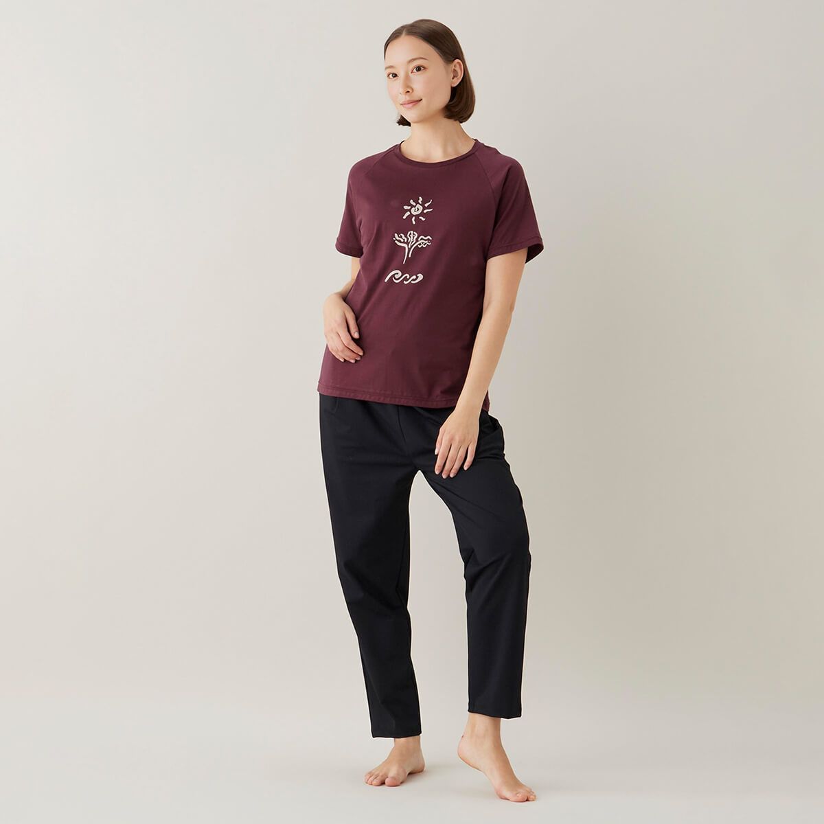 suria  スリア ヨガカットソー Tシャツ ティーシャツ suria スリア ヨガカットソー Tシャツ ティーシャツ 楽天市場