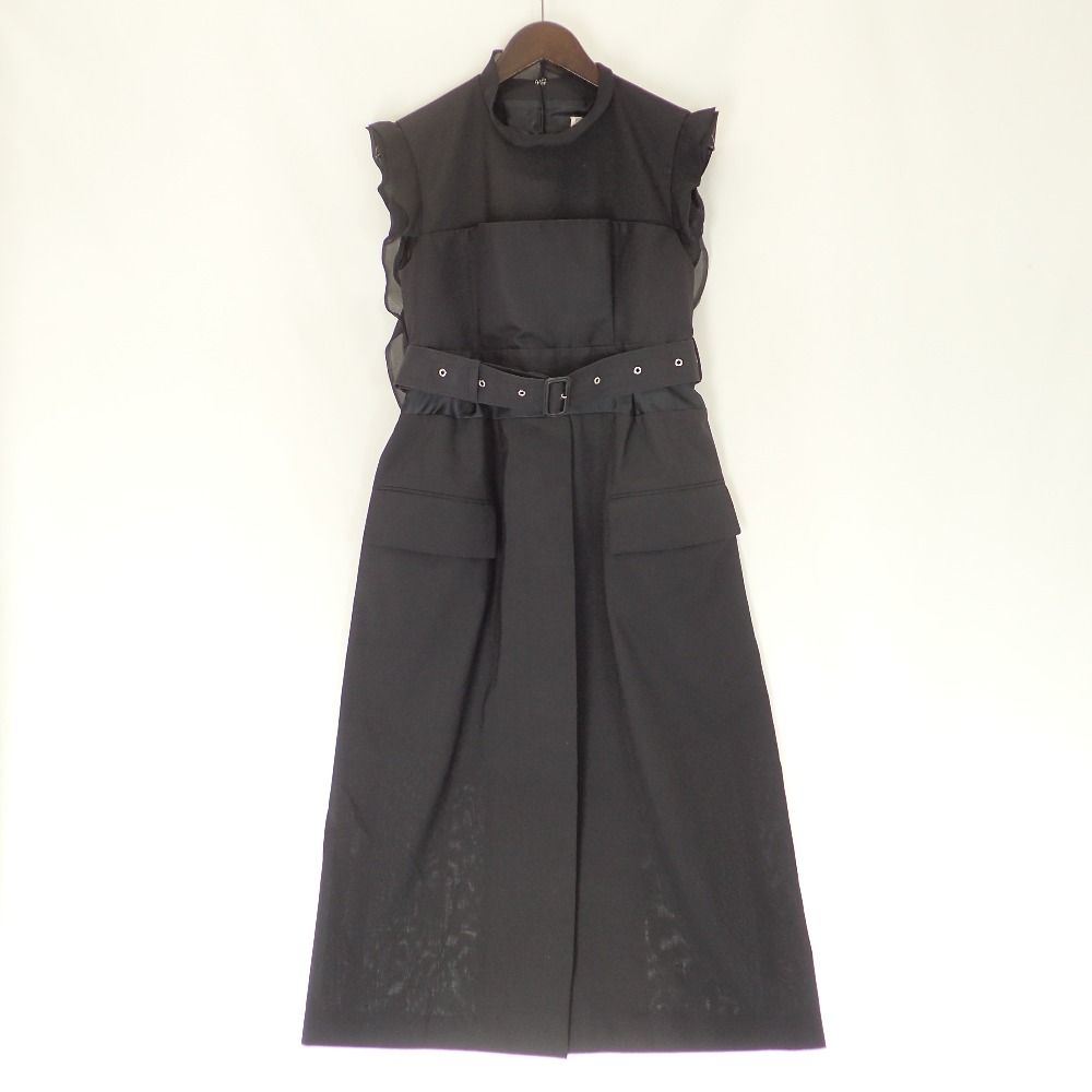 sacai サカイ 【美品/22SS】22-06381 Suiting Mix Dress ドレス 1 