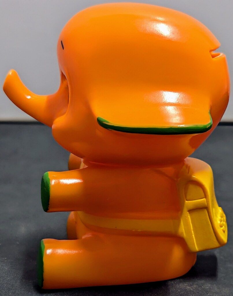 佐藤製薬 ソフビ貯金箱 黄色|ランドセル|8cm|座り|サトちゃん