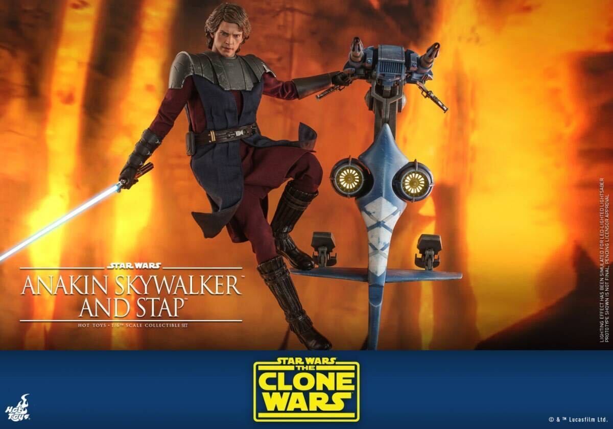 ホットトイズ 1/6 スター ウォーズ クローン ウォーズ アナキン スカイウォーカー ＆ STAP 未開封新品 TMS020 Anakin  Skywalker Hottoys - メルカリ