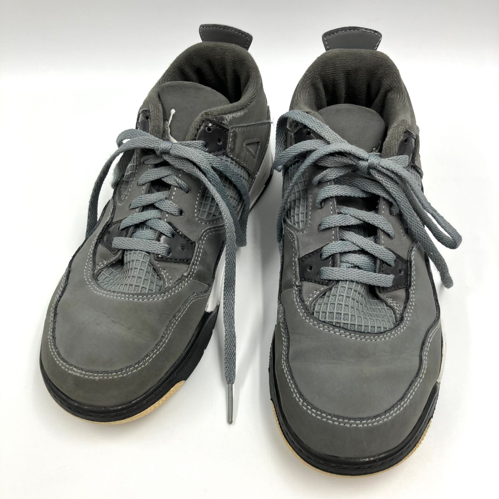 JORDAN BRAND AIR JORDAN JORDAN 4 RETRO PS COOL GREY/CHROME-DARK CHARCOAL 19FA-S  22cm