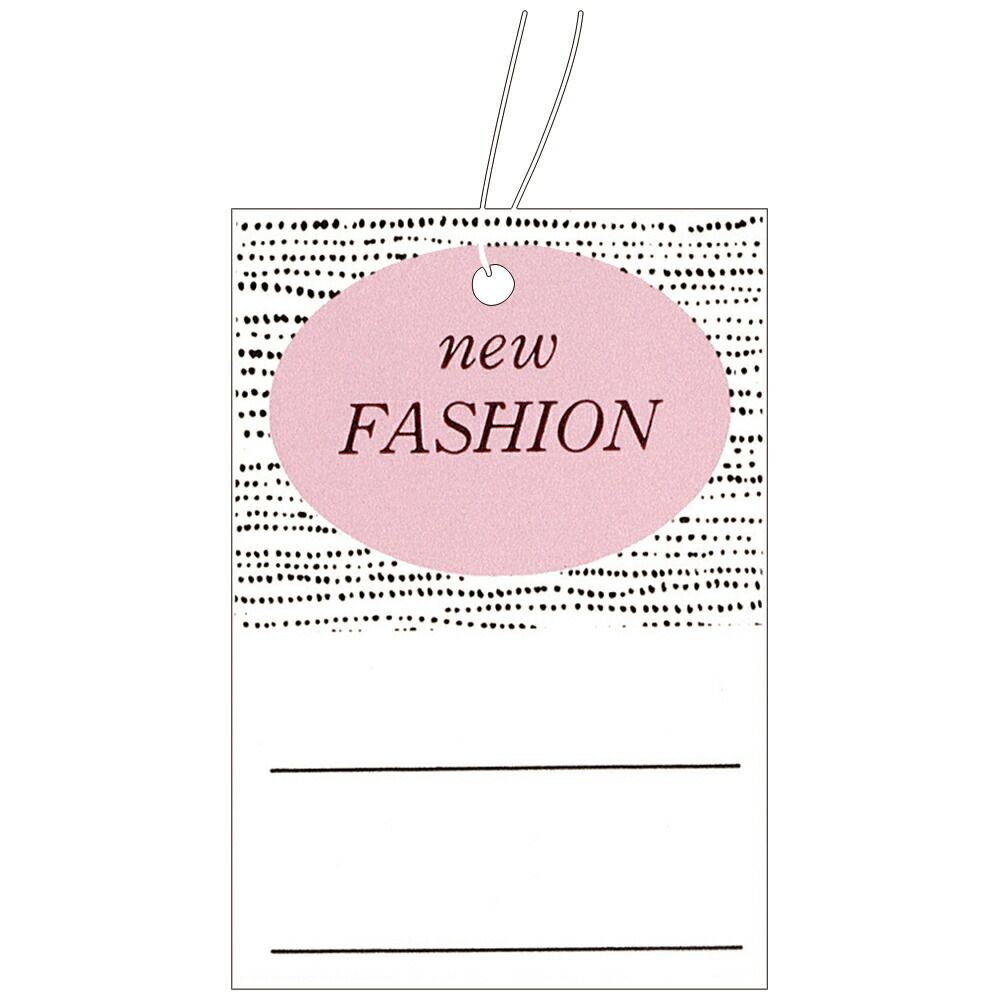 （まとめ買い）ササガワ 糸付き提札(値札) 四角型 高級 FASHION 縦51mm×横35mm 500枚入 18-3679 【×3セット】
