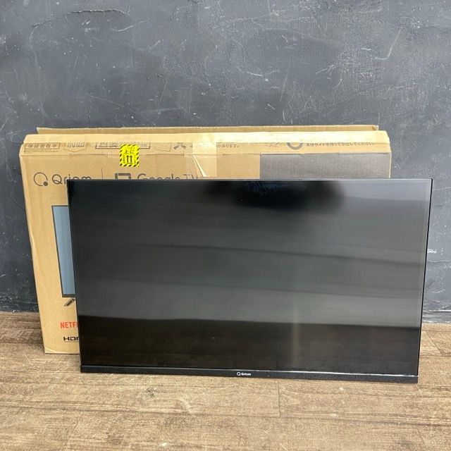 32V型フルハイビジョンスマートテレビ 動作保証 YAMAZEN Qriom QRK-32TL2K 製 チューナー非搭載 GoogleTV 094075|23192