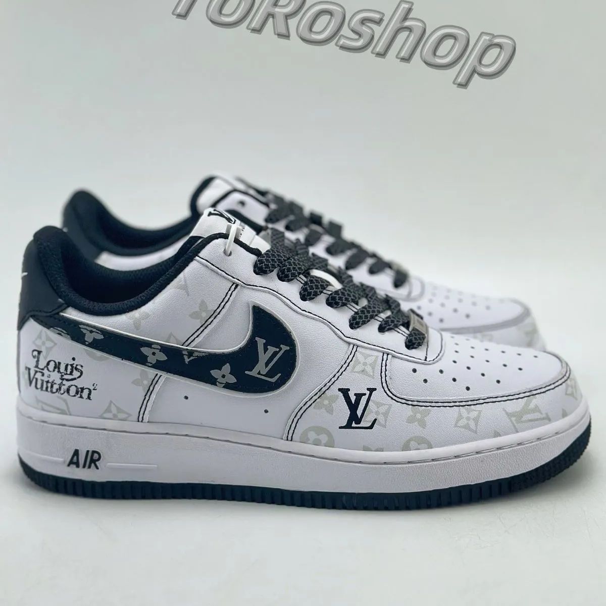 新品 NIKE ナイキ スニーカー エアフォース LOUIS VUITTON× Nike Air Force 1 Low 07 スニーカー メンズ  レディース ローカット 男女兼用 並行輸入品 - メルカリ