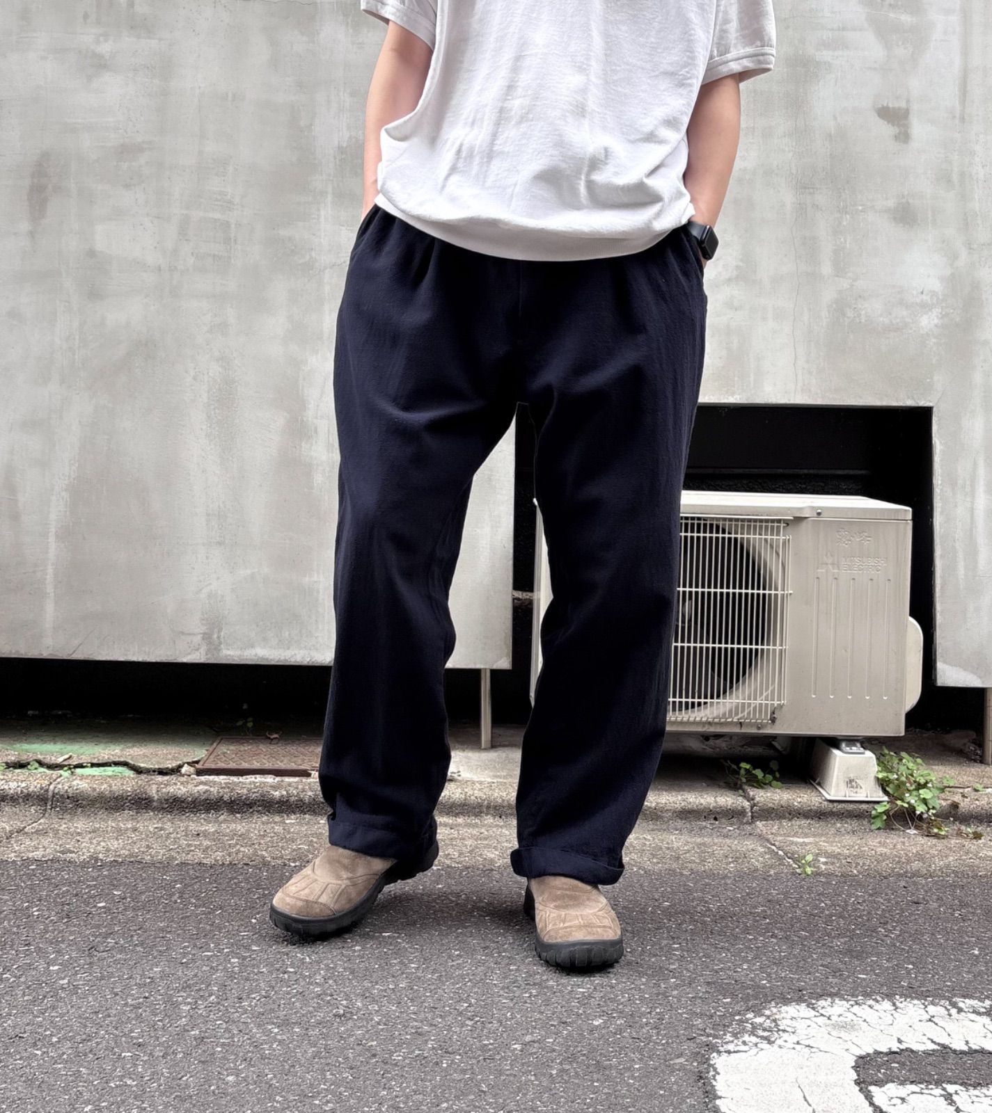 90's Polo by Ralph Lauren Linen 2tuck Wide Slacks - メルカリ