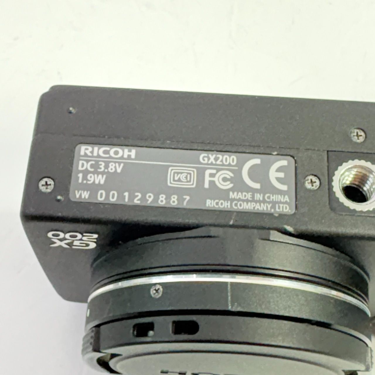 動作品】RICOH/リコー コンパクトデジタルカメラ GX200 ブラック J1