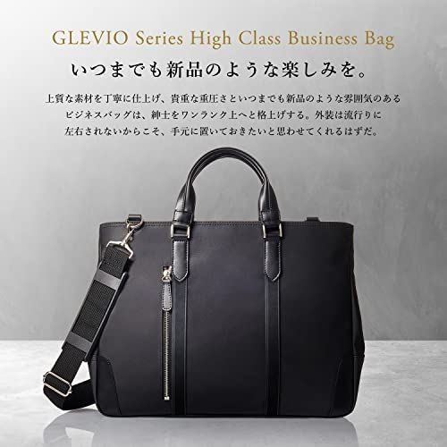 【人気商品】ブラック B4 ビジネストートバッグ 一流の鞄職人が作る メンズ ビジネスバッグ [GLEVIO(グレヴィオ)] 一流の鞄職人が作る ビジネスバッグ B4 日本企業企画・国内サポート史上最 GLEVIO トートバッグ