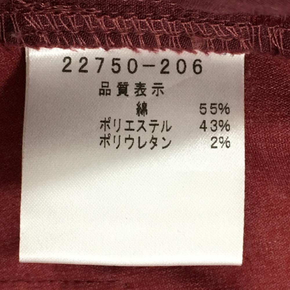 美品】カステルバジャック パンツ レッド系 微起毛 レディース 42(L