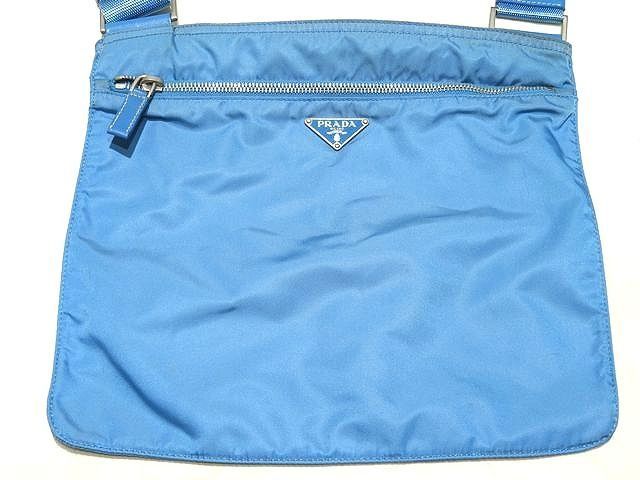 プラダ PRADA ボディバッグ ナイロン ブルー系 メンズ 2VZ013 送料無料