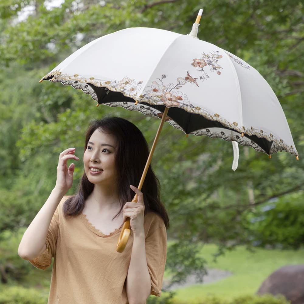 数量限定】芙蓉 かわず張り UVカット 宝相華 レディース 逃熱 晴雨兼用