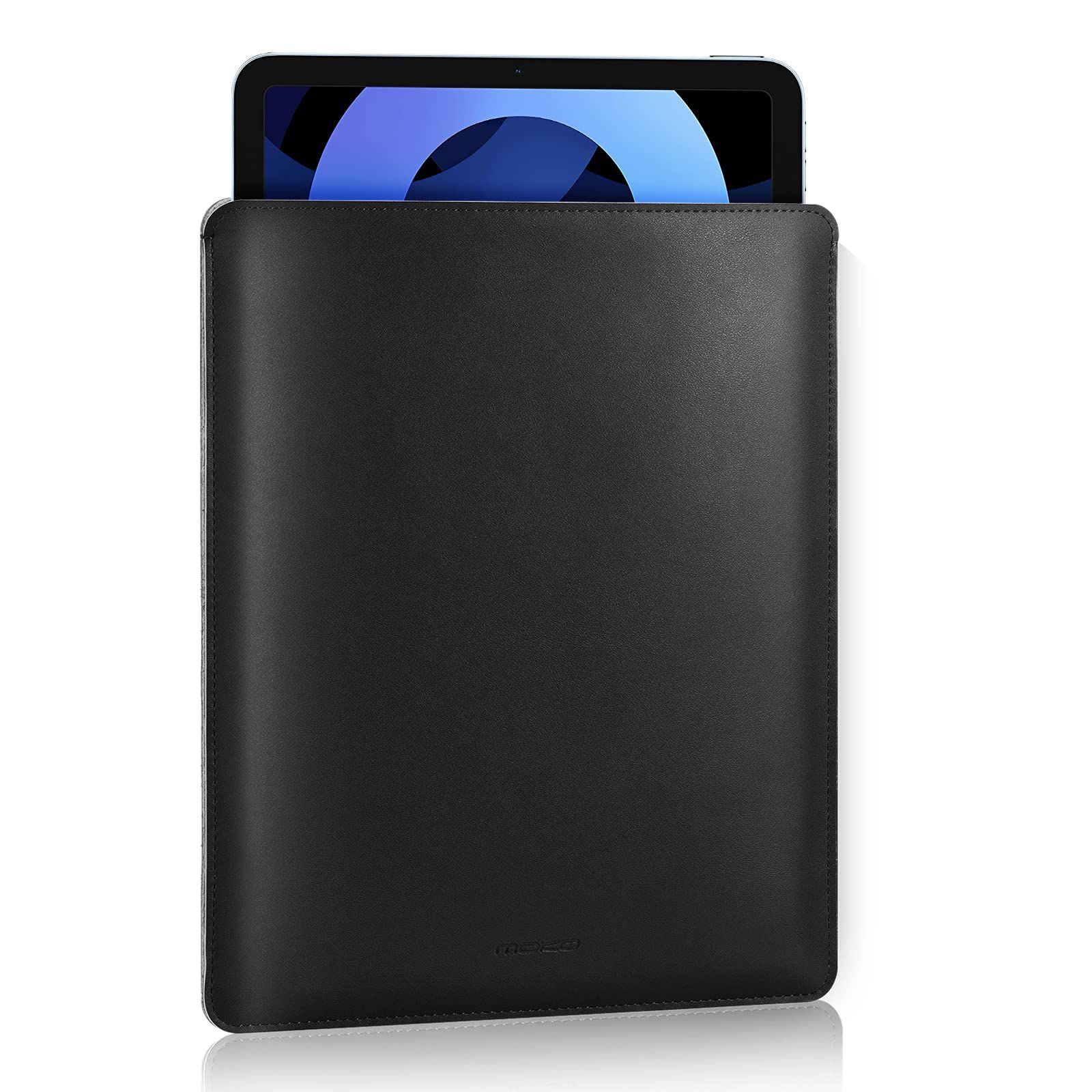 MoKo 9-11インチタブレットスリーブ PUレザーブリーフケース スリムスタイリッシュケースポーチ iPad Pro 11 2021/2020/2018 iPad 9th 8th 7th Gen 10.2 iPad A [ブラック] [9-11 Inch]