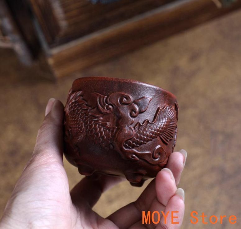 長方鉢 竜盆 中国宜興 紫砂の鉢 盆栽鉢 植木鉢 小品盆栽鉢