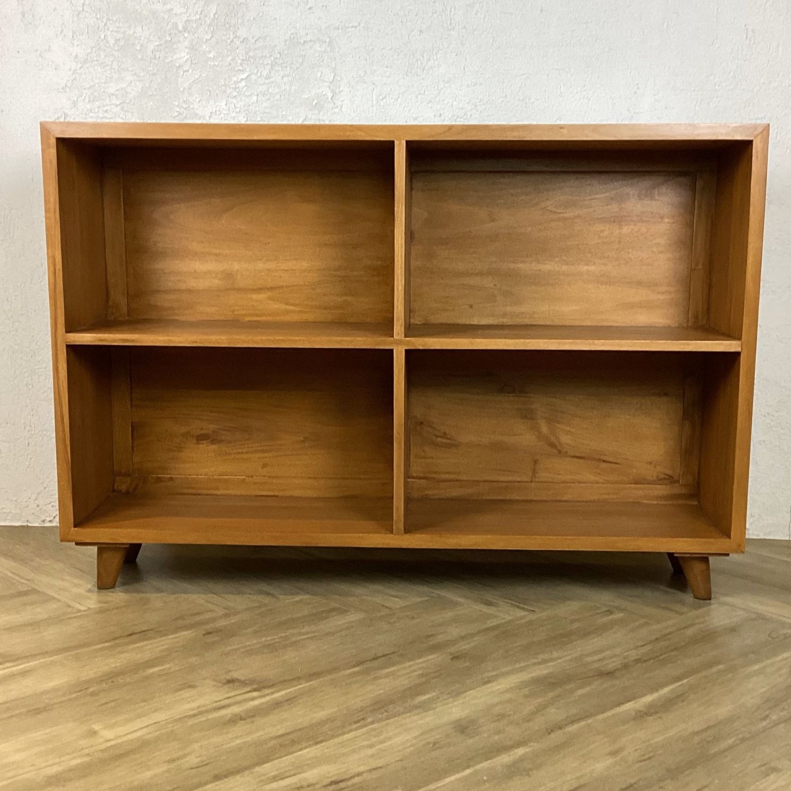 アンティーク調 マホガニー無垢 ブックシェルフ she-041-NAT