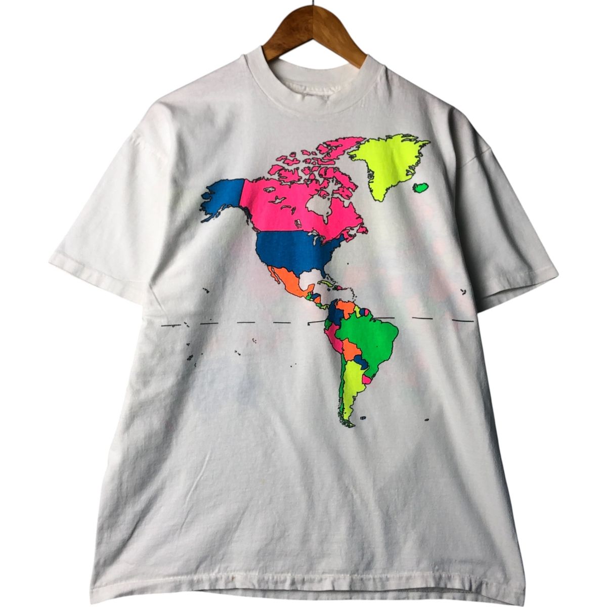 古着 80年代 ヘインズ Hanes Fifty-Fifty 青タグ プリントTシャツ USA製 メンズS相当 ヴィンテージ /eaa560363 古着 80年代 ヘインズ Hanes Fifty-Fifty 青タグ プリントT