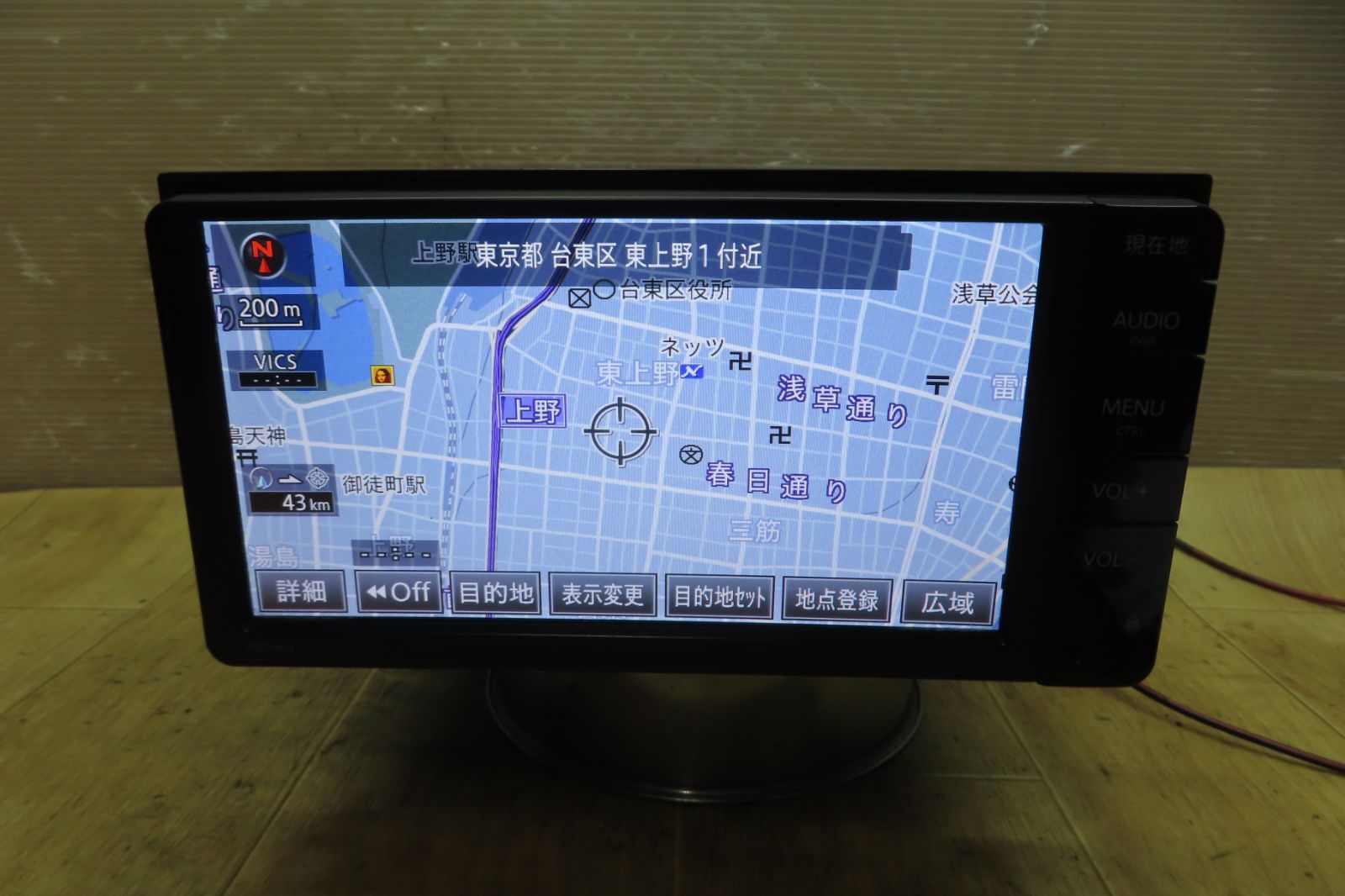 付 F2058|トヨタ純正 NSCP-W64 SDナビ 地図2014年 地デジTVワンセグ内蔵 Bluetooth内蔵 CD再生OK 本体のみ
