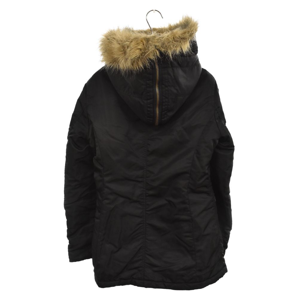 【サイズフリー】ヒステリックグラマーN3–Bミリタリーファー付き黒ジャケット サイズフリー】ヒステリックグラマーN3–B ミリタリーファー付き