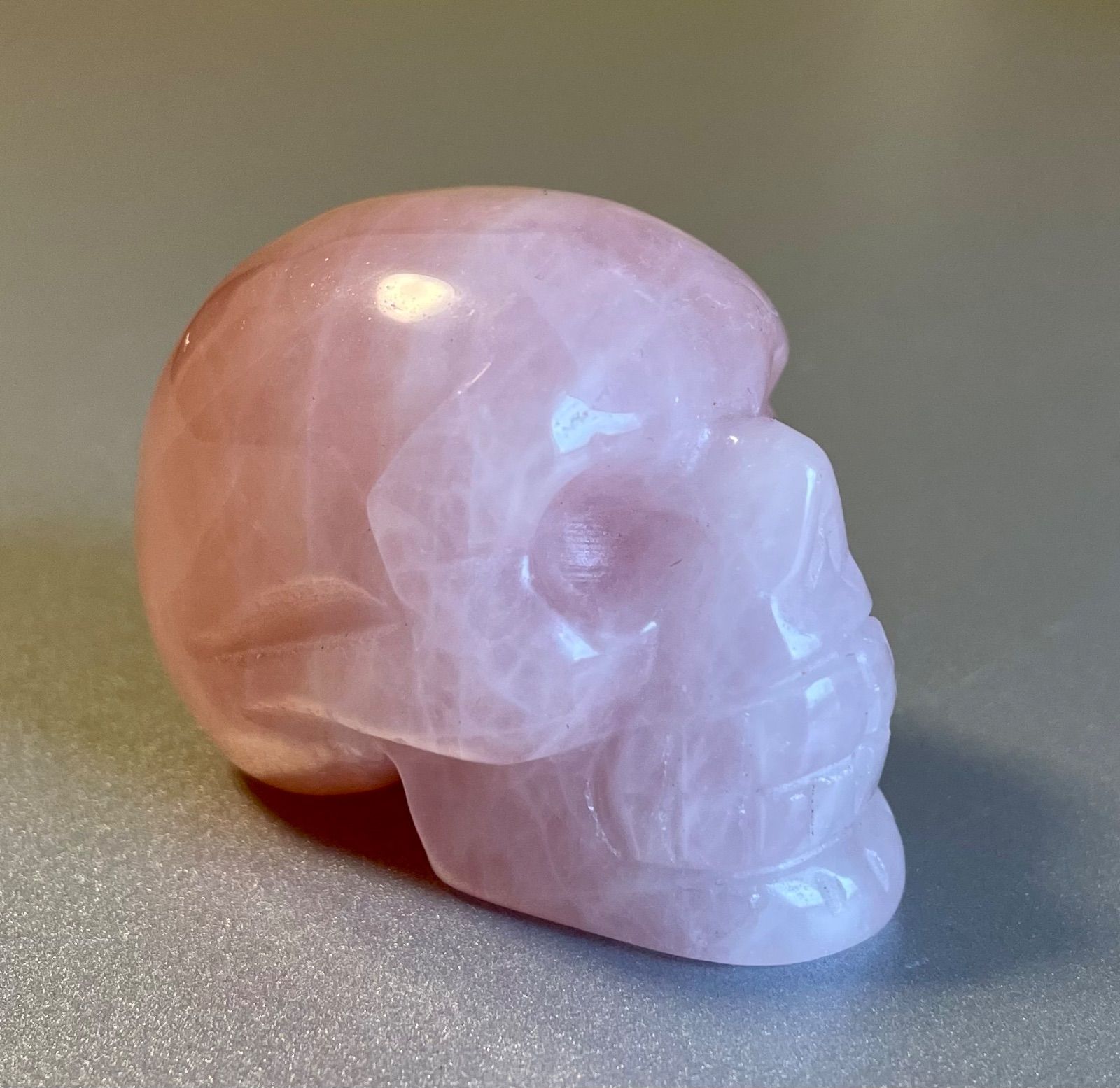 ローズクォーツ ピンククォーツ スカル 髑髏 骸骨 恋愛運