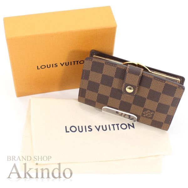 新品・未使用】ルイヴィトン 二つ折り財布 がま口 ダミエ  