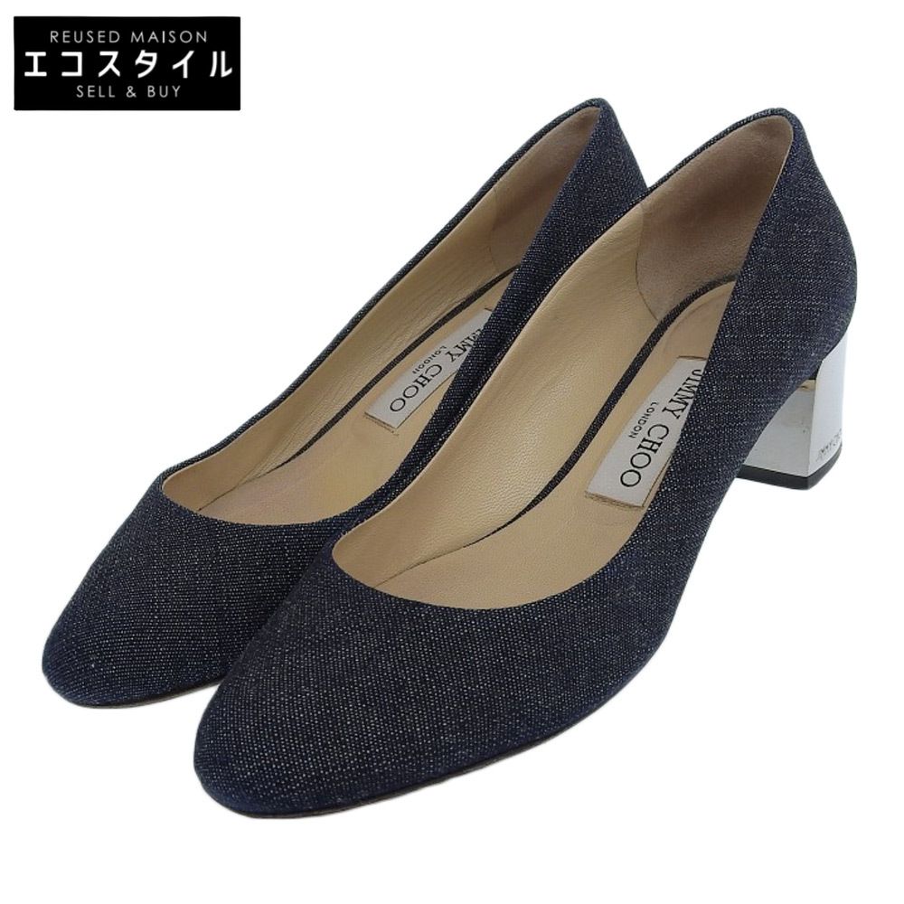 JIMMY CHOO ジミーチュウ JESSIE 40 デニムパンプス レディース インディゴ 37 37