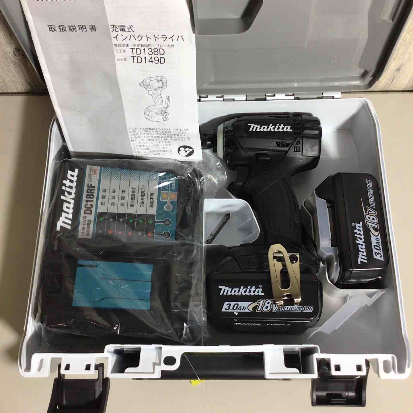 ♥品 マキタ makita コードレス インパクトドライバー TD149DRFXB インパクト ブラック 黒 フルセット 純正 純正品 インパクトドライバ 戸田店