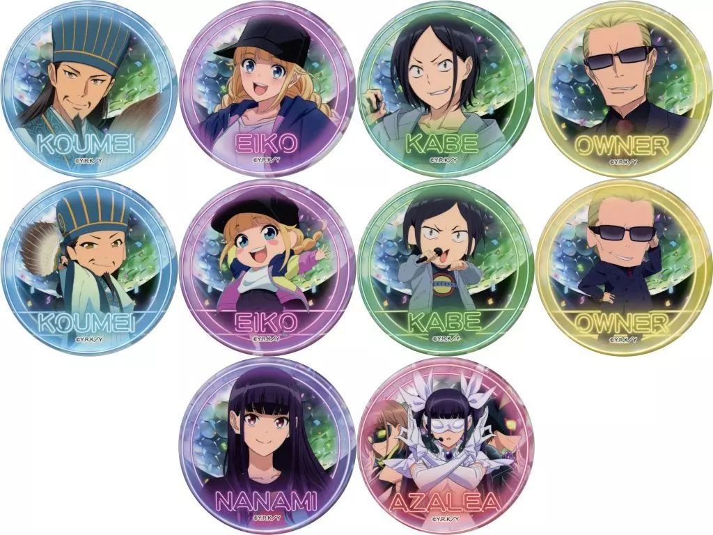 中古】バッジ・ピンズ 全10種セット 「パリピ孔明 トレーディング缶