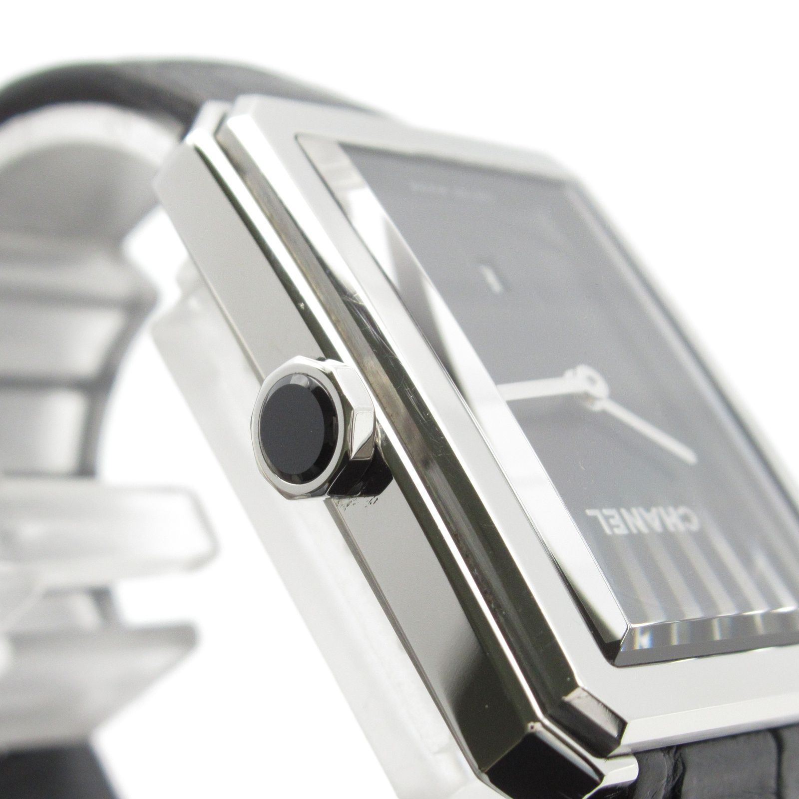 シャネル CHANEL 腕時計 ボーイフレンド デイト H6585 ブラック  