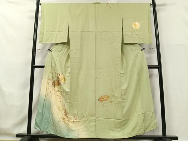 平和屋着物□訪問着 雪輪花絵巻 暈し染め 金銀彩 やまと誂製