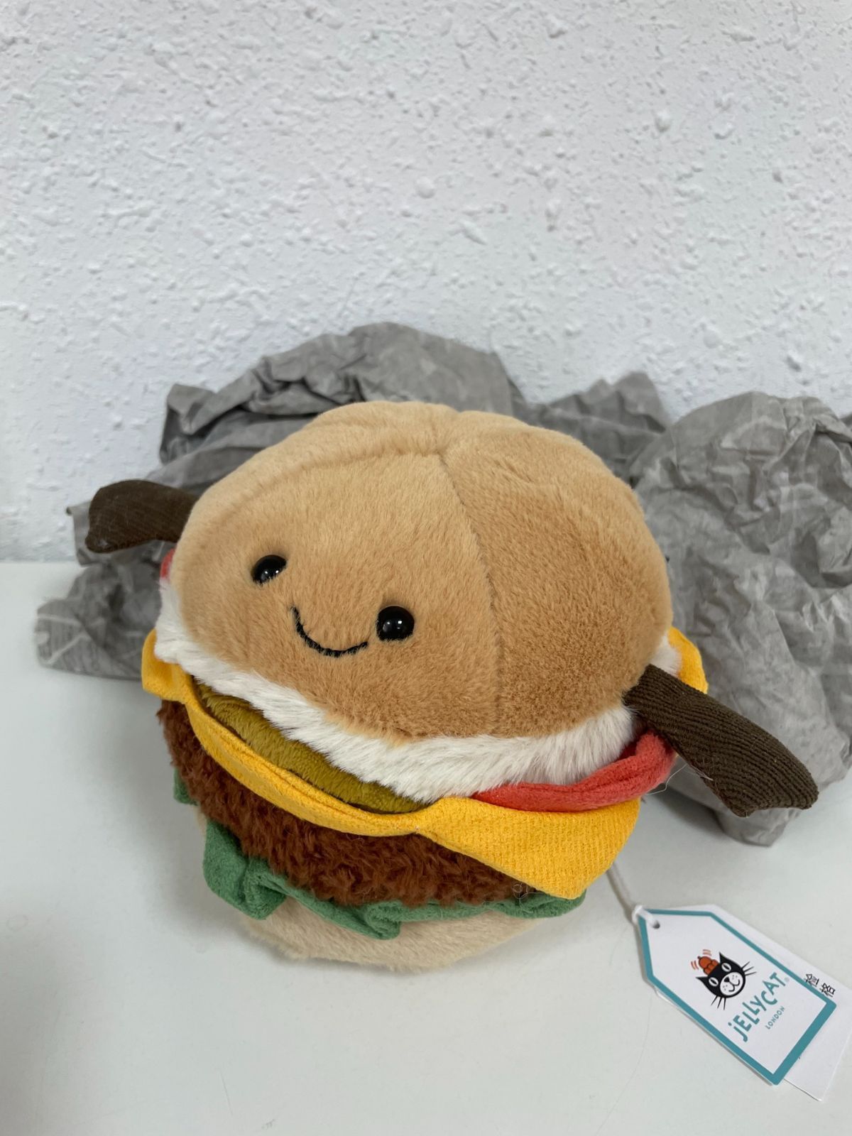 JELLYCATハンバーガーのぬいぐるみ