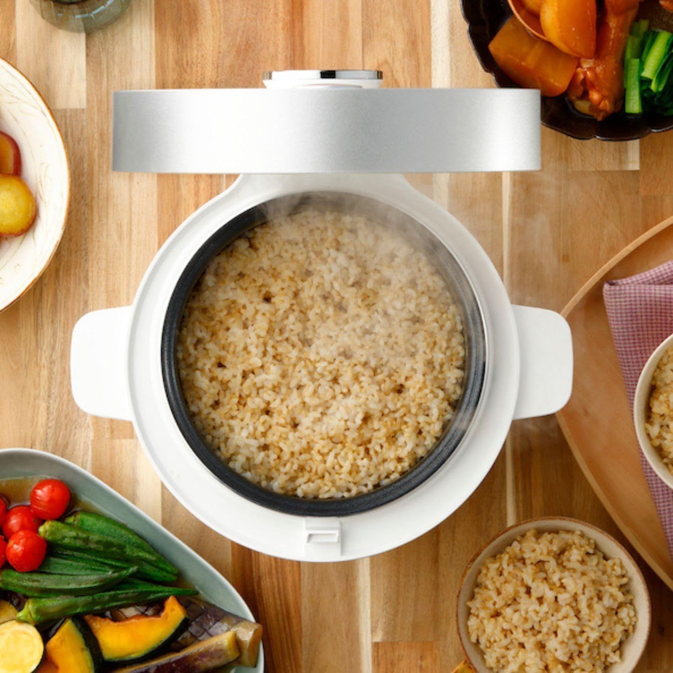 Amazon | 発芽玄米炊飯器 HATSUGA LABO「はつが炊き」機能付きの