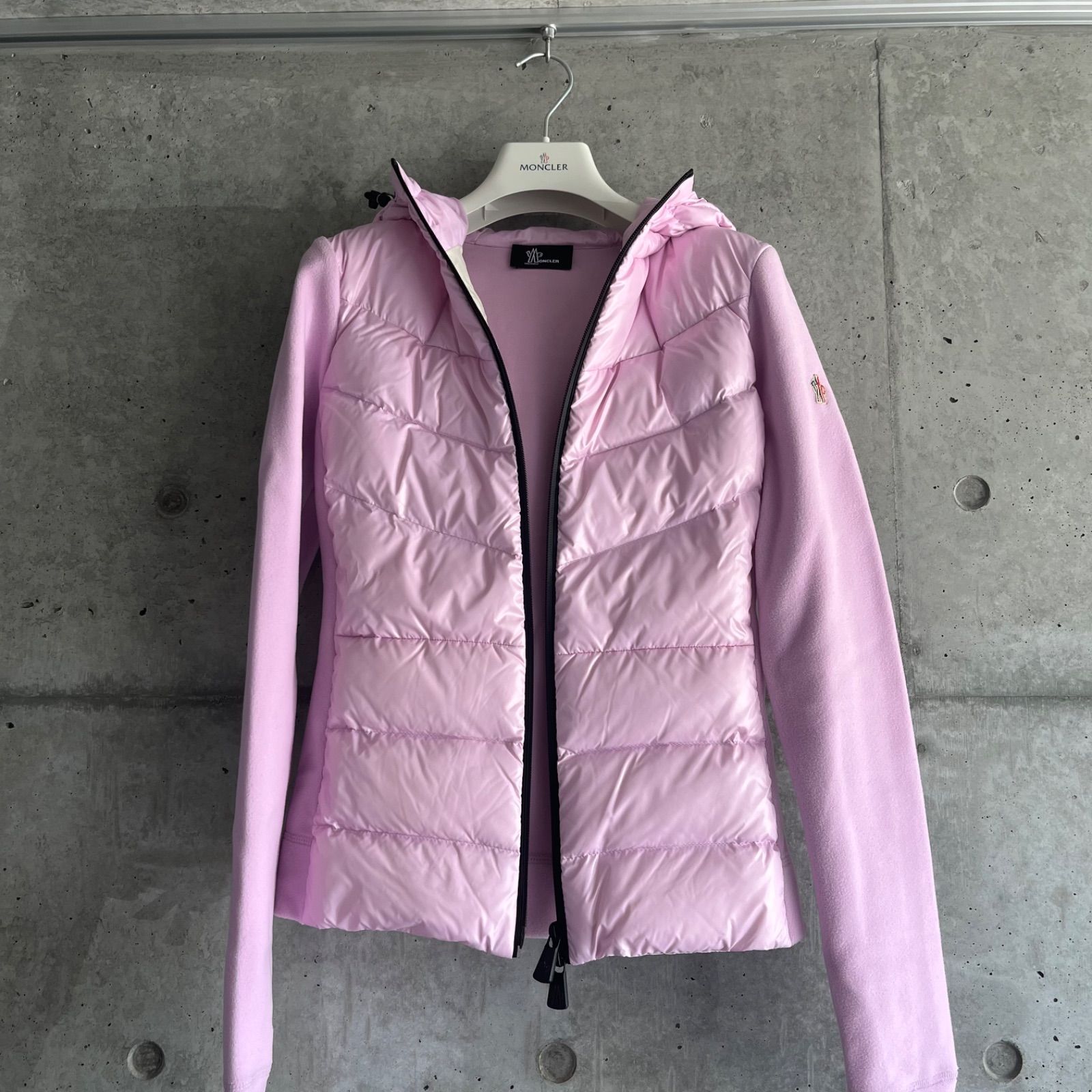 Moncler Grenoble フーデッド ニット ダウン ジャケット XS