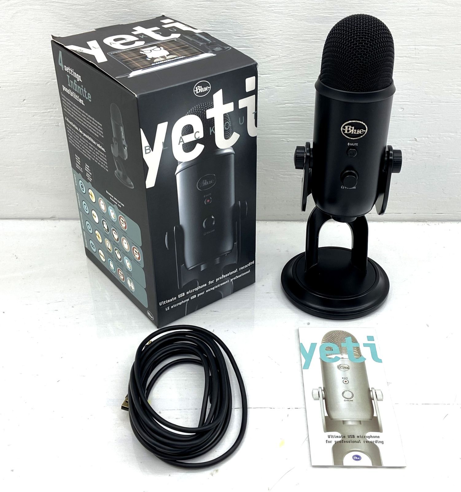 Yeti USBコンデンサーマイク BM400BK BlueMicrophones Blue Microphones Yeti ブラック BM400BK 高
