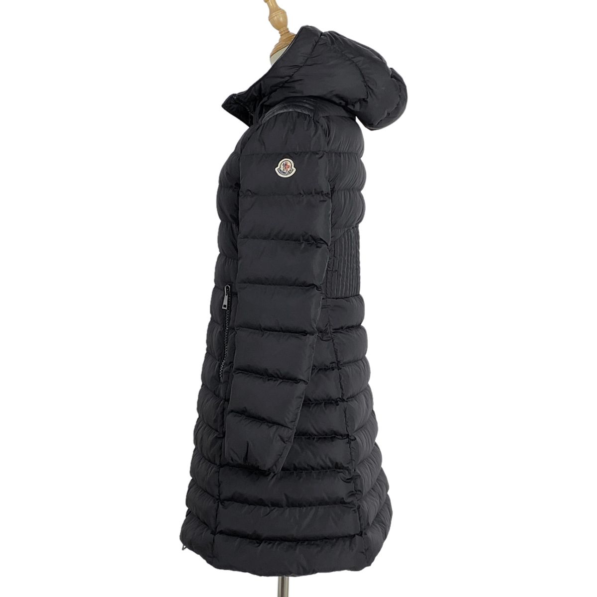 モンクレール MONCLER タレヴ ダウンコート TALEVE ロング 防寒 アウター ダウンジャケット ブラック レディース 【中古】