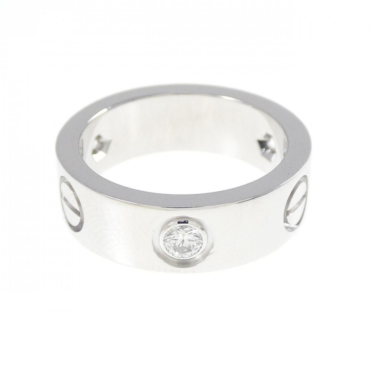 カルティエ ラブ ハーフダイヤ リング