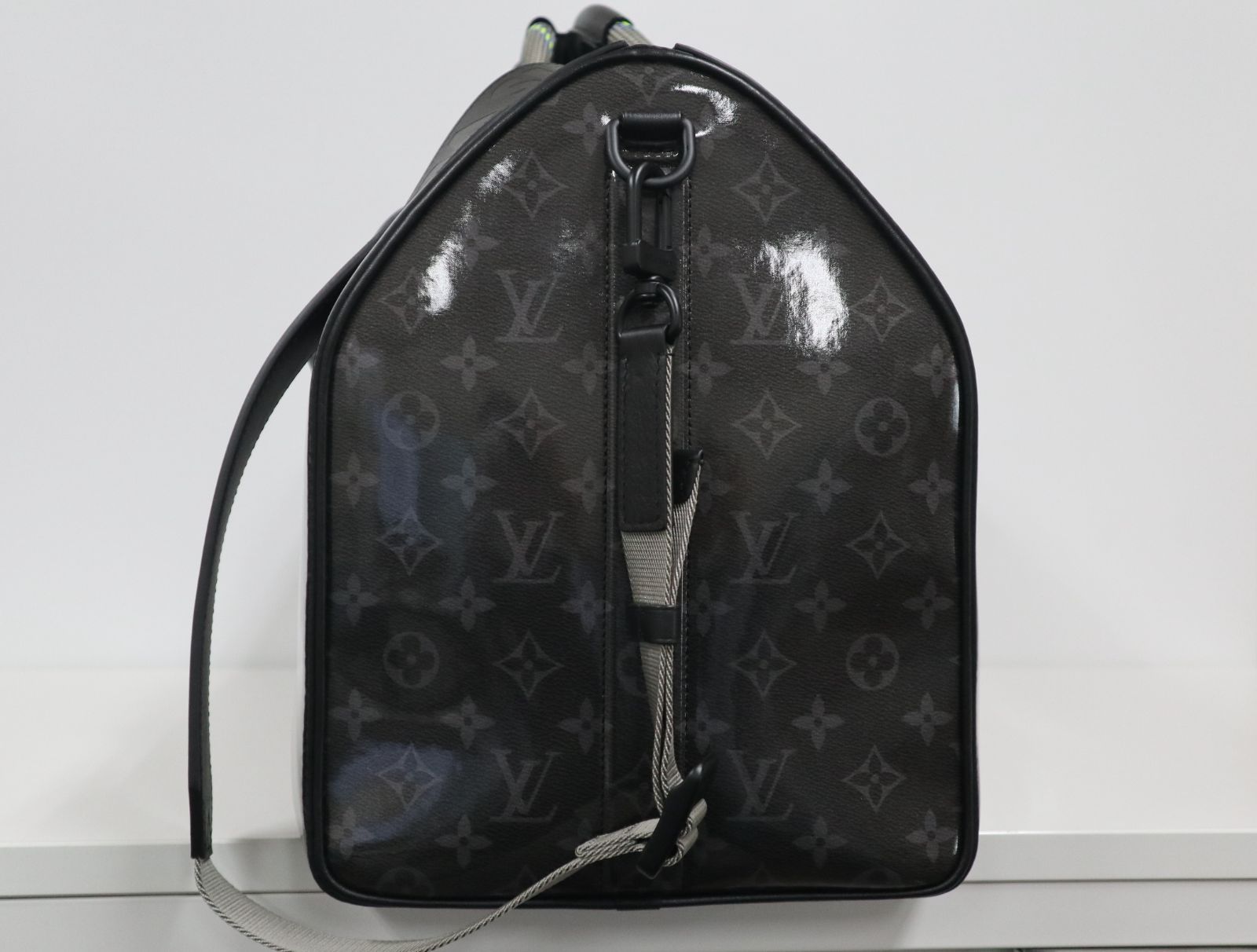 ルイヴィトン LOUISVUITTON M43901 モノグラム エクリプス グレーズ キーポル･バンドリエール 50 伊勢丹限定 極上美品 ボストンバッグ バッグ