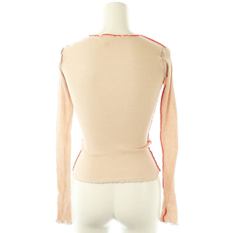 ベースレンジ BASERANGE VEIN LONG SLEEVE カットソー XS ピンク