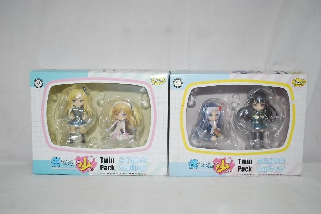 Twin Pack 僕は友達が少ない　フィギュア　未使用品 新品 未開封品 僕は友達が少ない 柏崎星奈&羽瀬川小鳩 三日月