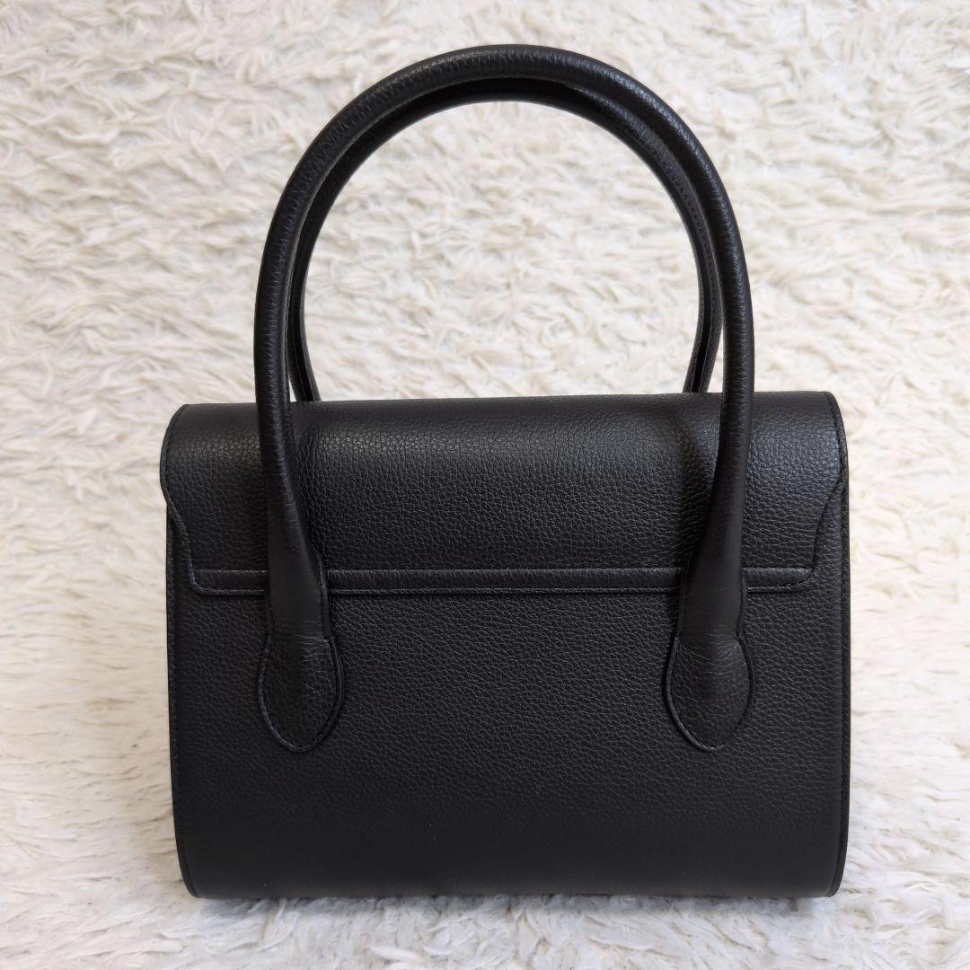 24年モデル ️MORABITO モラビト プレリュードミリー カーフ ノアール ハンドバッグ PRÉLUDE MILLY 定価358 600円 現行 ダブルハンドル フラップ レザー フォーマルバッグ 冠婚葬祭 皇室御用達 WWW_MORNINGWALKER_COM