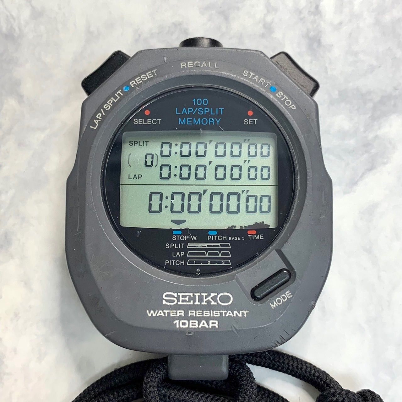 ストップウォッチ ラップ SEIKO 10BAR 頼もしく S124-4000 ストップウォッチ ラップ SEIKO 10BAR 頼もしく S124-4000