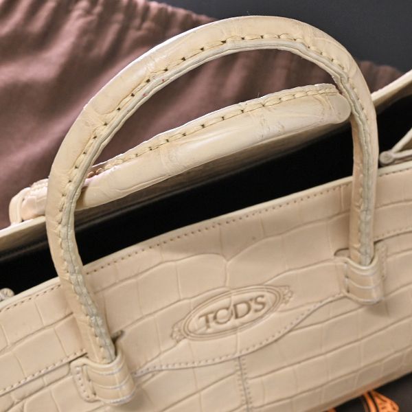 本物 極上品 トッズ 極希少 最高級マットクロコダイルレザー ダブル  