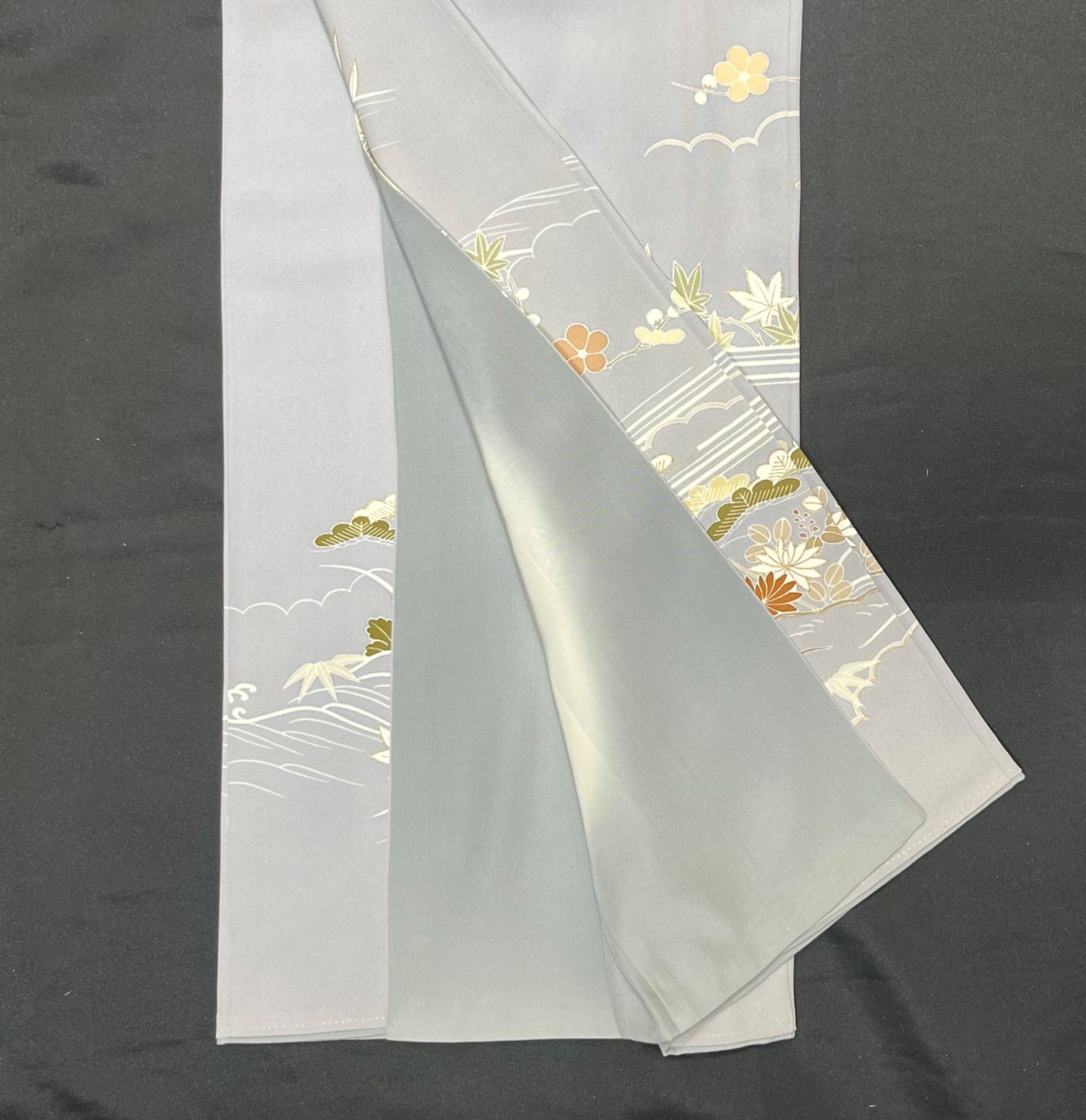 超豪華絢爛綺麗美品身丈163cm裄丈69cm薄紫正絹訪問着☆千總☆ - メルカリ