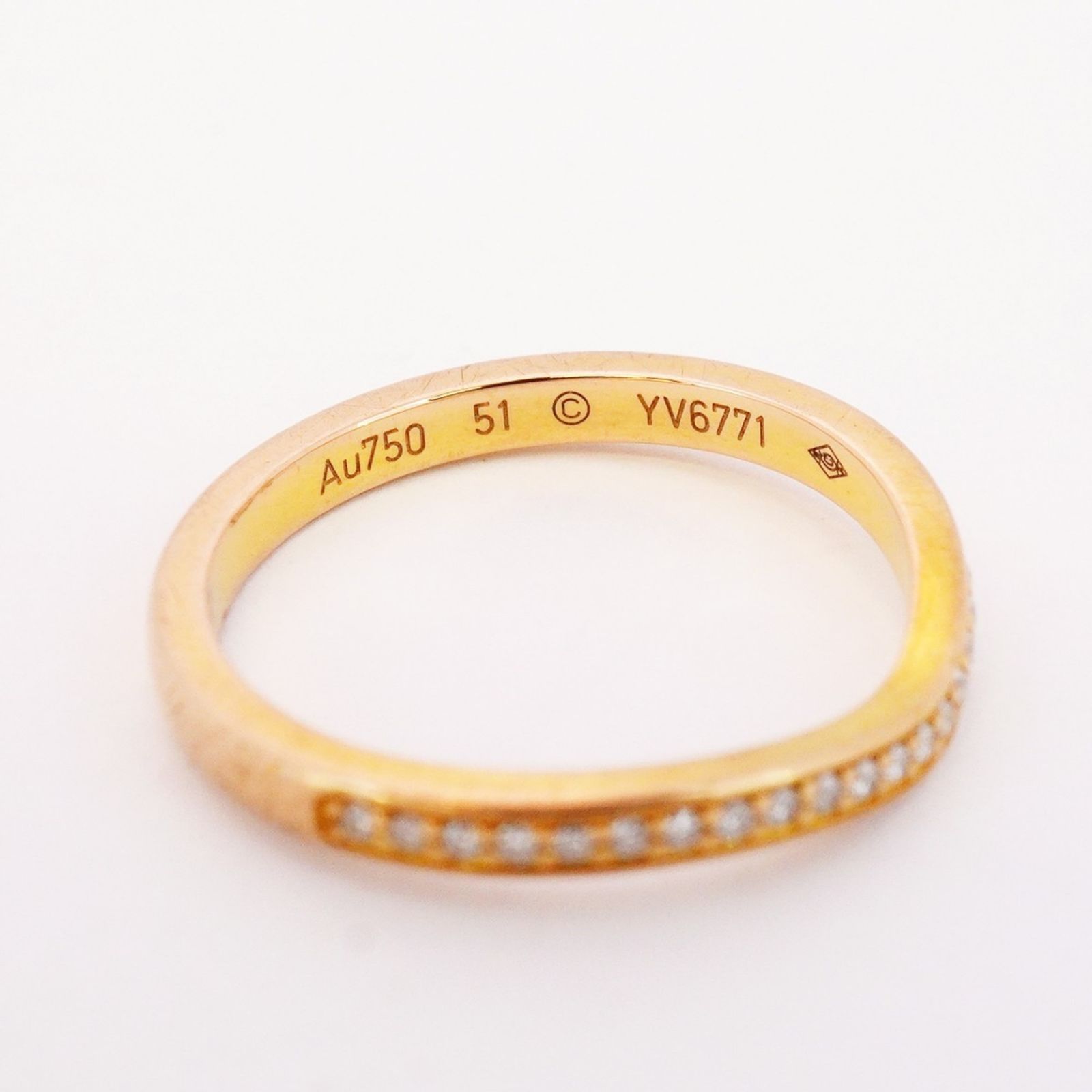 CARTIER カルティエ バレリーナ ハーフエタニティ ダイヤリング #48