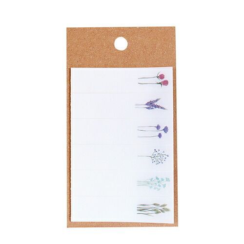 まとめ アオトプラス ふせん 淡く透ける付箋 dried flowers 目印B K-AWAD-1-06 ×20セット