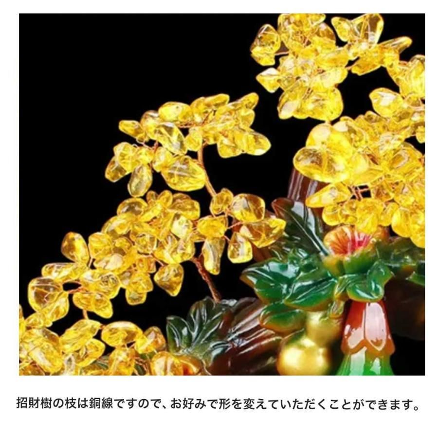 風水 招財木 福禄双全 ひょうたんと招財木 グリーン ヒーリングツリー 招財樹 金のなる木 風水アイテム 金運アップ 財運 金運 NEXPOTALLINN_EU