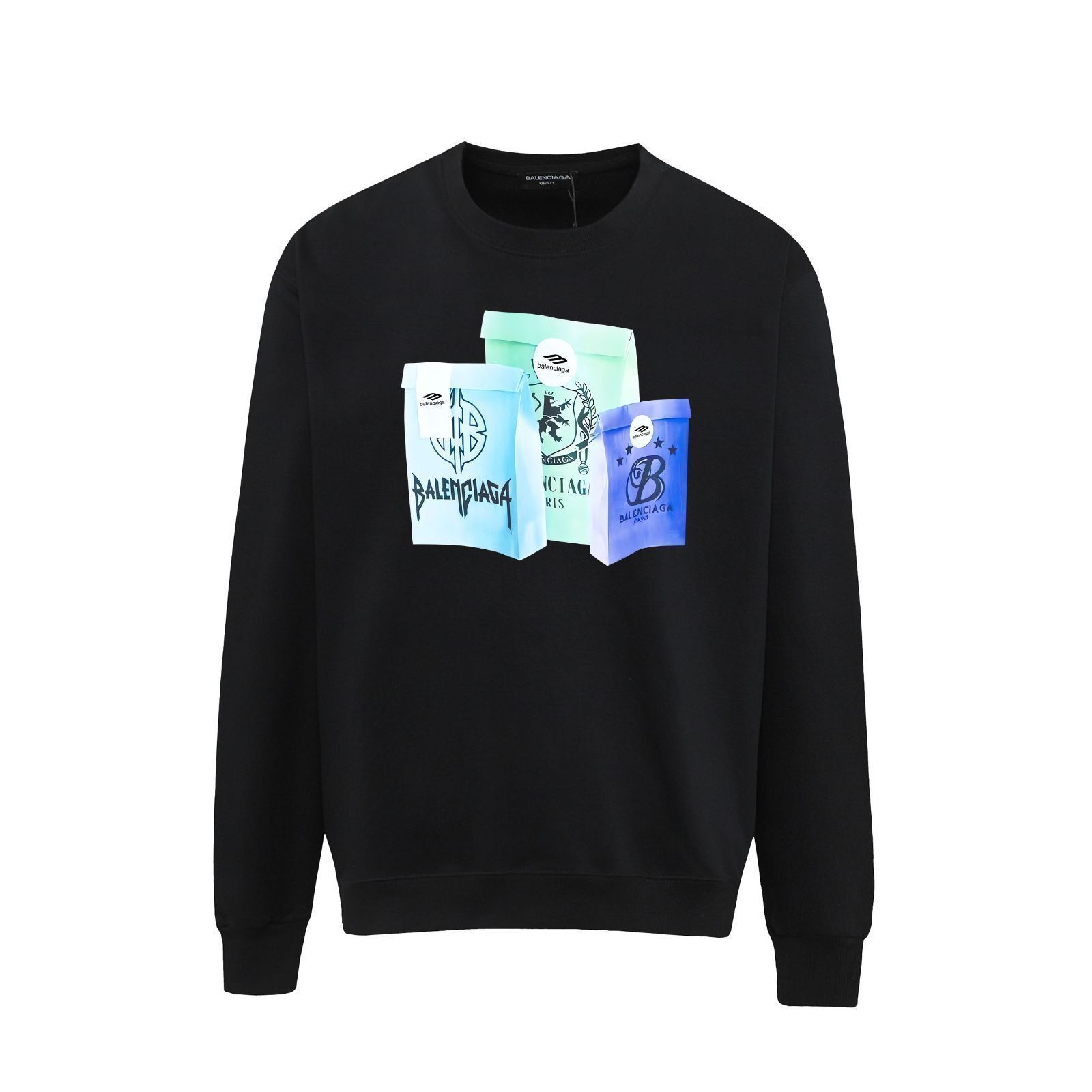 希少【BALENCIAGA】ロゴプリント フーデッド スウェット 新品Balenciaga バレンシアガロゴプリント フーデッドセーター