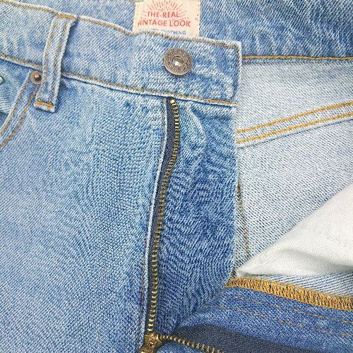 ◇ ⊂ THE REAL VINTAGE LOOK 綿 ダメージ加工 デニム サイズXS
